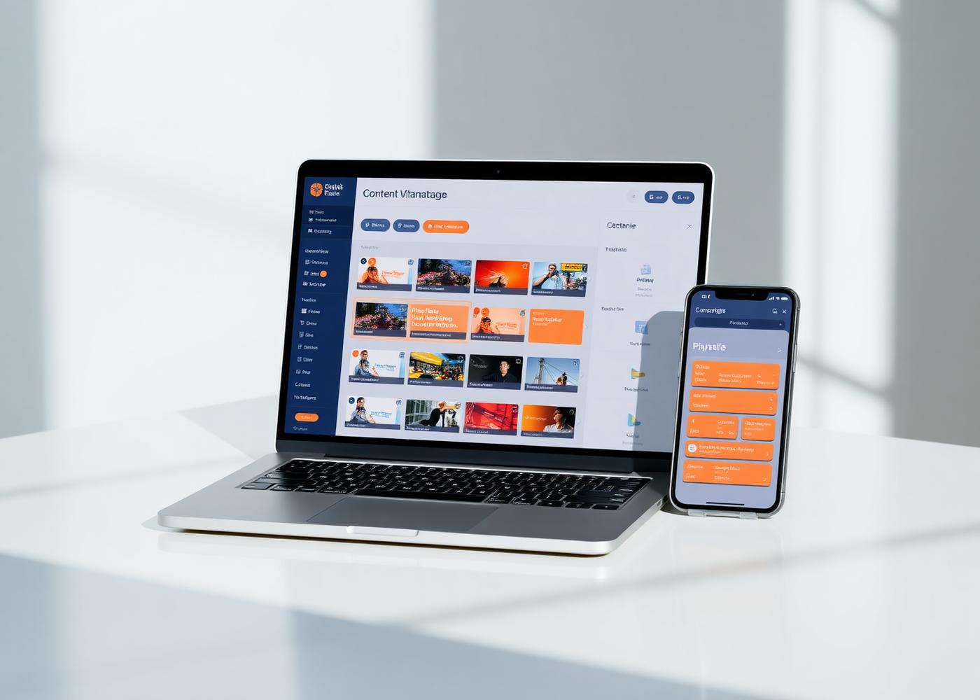 Dashboard CMS per gestione contenuti digital display